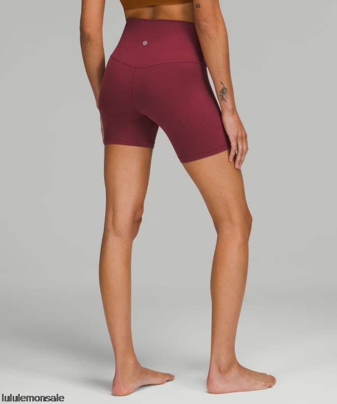 Lululemon Damen DELULU123 | Ausrichten Hochhaus Kurz 6 Glühwein